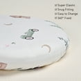 thumbnail image 3 of Gllquen Baby Fitted Bassinet Sheets Set 4-Pack For Newborn Infant Baby Boys Girls, Cars, 3 of 10