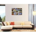 thumbnail image 2 of Canvas Prints Wall Art - Traditional Colorful Tunisian Ceramics Dishes | Modern Wall Decor/Home Decor Stretched Gallery Wraps Giclee Print & Wood Framed. Ready to Hang - 32" x 48", 2 of 3