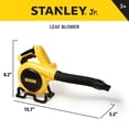 thumbnail image 3 of Soplador de Hojas Stanley Jr para Niños - Juguete a Batería para Juegos al Aire Libre - Diseño Seguro y Realista para Pequeños Jardineros. Para Niños de 3 Años en Adelante, 3 of 6