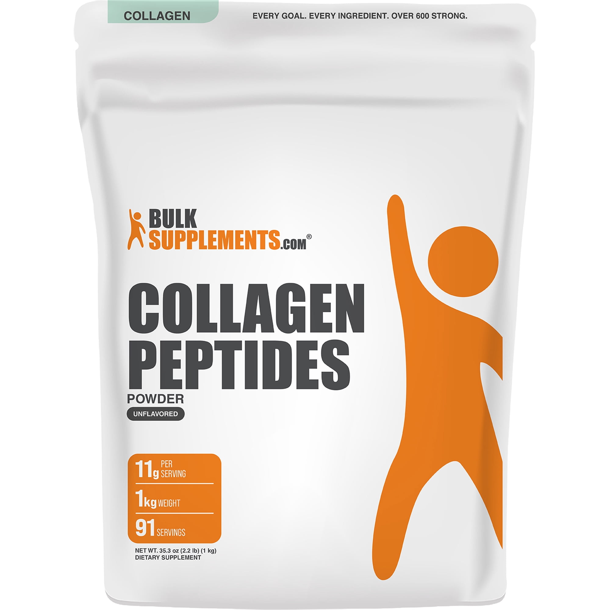 BulkSupplements Collagen Peptides Powder - Bovine Collagen Powder, Collagen Supplement - Unflavored, 1kg (2.2 lbs)