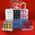 thumbnail image 5 of Bobasndm 24 Pcs Christmas Tree Ornament Balls Set, 4 cm Shatterproof Balls for Christmas Tree Decoration, Prom, Wedding and More, 5 of 9
