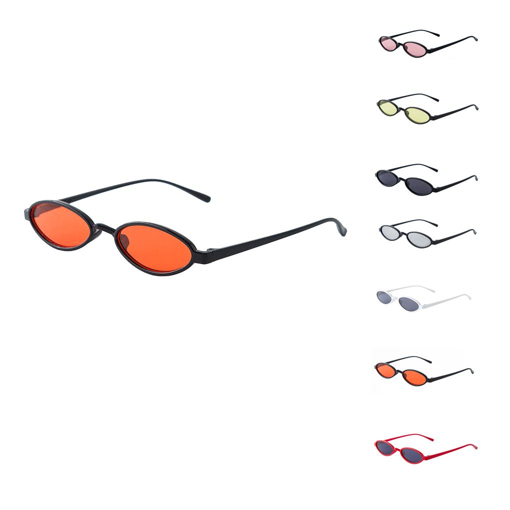 Unisex Small Round Frame Sunglasses Resin Lens Women Men Sun Shades Eyewear Traveling Summer Sun Glasses - image 3 of 9