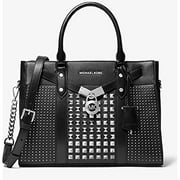 Michael Kors Nouveau Hamilton Ladies Large Black Leather Tote Bag 30H9S0HS3Y001