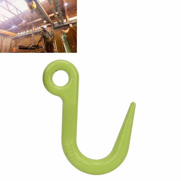 Yajisi 2‑Ton Alloy Steel Crane Hook – Heavy‑Duty Lifting Hook with Large Opening Ring Eye, Swivel Design, 1.55 lb Weight