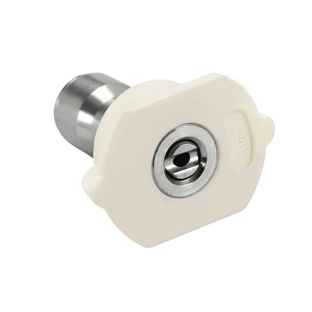 Boquilla de acero inoxidable Uxcell de 1/4 de pulgada, 40 grados, diámetro de orificio de 2 mm
