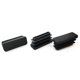 thumbnail image 1 of Paquete de 20 tapas de extremo rectangulares de plástico negro para mesa, silla, patas de tubo (38 mm x 13 mm) Banban LingWen 1327533340342, 1 of 1
