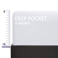 thumbnail image 4 of Super Soft and Durable​​ Microfiber Fitted Sheet, Machine Washable Fitted Bed Sheet with 15 inches Deep Pocket, Twin-XL, 39 x 80 inches, White, 4 of 7