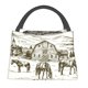 thumbnail image 1 of Fotbe Horses Grazing On Meadow Bolsa Térmica Portátil con Estampado, Bolsa de Entrega de Alimentos Aislada, Bolsa Reutilizable de Gran Capacidad para Comidas y Supermercado, 1 of 6