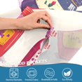 thumbnail image 3 of Yayeee Kitchen Curtains Tier Pair Light Filtering 27"x24" Rod Pocket Short Cafe Window Panel, Jam Jars, 3 of 7