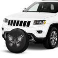 thumbnail image 2 of KAKALAD Skull Butterfly 2 Spare Tire Cover Universal Vehicle Accessories Buckle Car Tools 16”in, 2 of 6