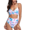 thumbnail image 2 of Split Bikini, Polyester Elastic Bikini Bathing Suit  For Beach, 2 of 5