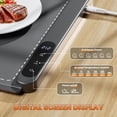thumbnail image 4 of HYEDSM Fast Heating Warming Mat for Food, XL 36"x16", Electric Food Warmer with 6 Level Adjustable Temperature and 6 Hours Timer, Full-Surface Portab, 4 of 7