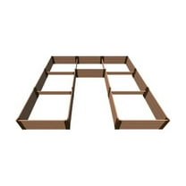 CLASSIC SIENNA 'WALK-IN JUMBO U-SHAPE' - 12' X 12' X 16.5" RAISED GARDEN BED - 1" PROFILE