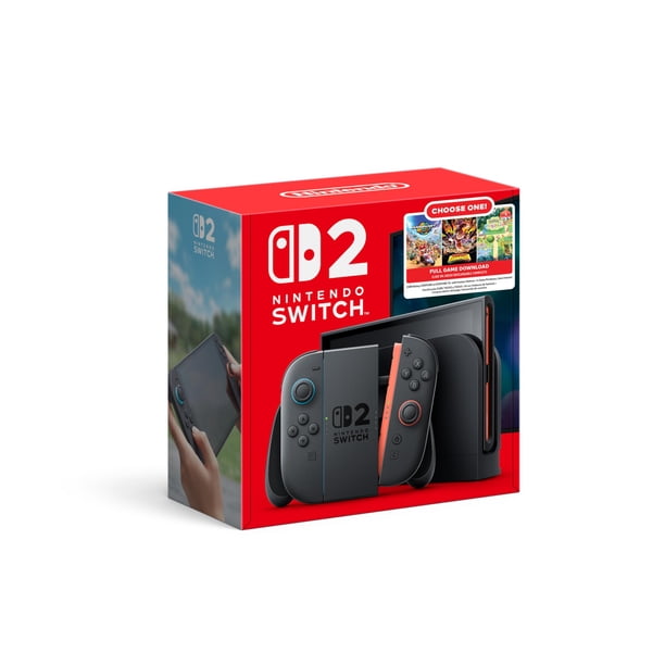 Consola Nintendo Switch 2 con pantalla táctil LCD de 7,9" y paquete