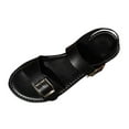 thumbnail image 2 of Wensltd Women Flat Sandals Buckle Fashion Daily Walking Brown Sandals, 2 of 9