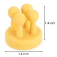 thumbnail image 3 of Gustave 3 Packs Silicone Toothbrush Holders Shower Hooks Wall Mounted Adhesive Razor Holder Utility Hanger Hooks for Hanging Towel Key for Home Bathroom Kitchen, 3 of 8