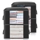 thumbnail image 1 of 4 Under Bed Storage Bags with Reinforced Handle for Quilts, Blankets, Pillows, Toys, Jackets, 60 x 40 x 35cm (Black), 1 of 5