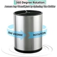 thumbnail image 5 of Porta Utensilios de Cocina Extra Grande de Acero Inoxidable con Rotación 360° y 3 Compartimentos para Encimera en Color Plata, 5 of 5