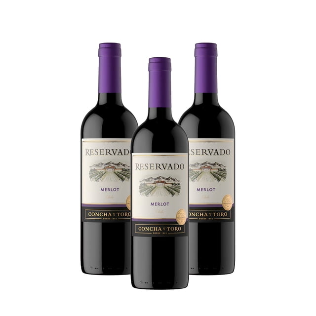 Pack De 3 Vino Tinto Concha Y Toro Merlot 750Ml