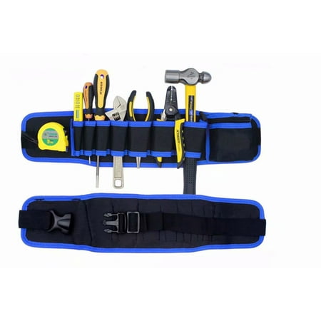 Electrician Tool Storage Waist Bag - Echnician's Tool Holder Work Organizer Framer's Tool Belt for Electrician, HVAC, Plumber, Carpenter or (Best Tool Bag For Plumbers)