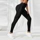 thumbnail image 4 of Pantalones cortos deportivos de lujo de cintura alta para después del parto para mujer: leggings de yoga y ciclismo sin costuras con cintura antideslizante y tejido que absorbe la humedad, 4 of 8
