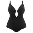 thumbnail image 3 of Elomi Plain Sailing Super Plunge Non Wire One Piece Swimsuit (ES7280),40F,Black, 3 of 5