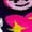 Purple Crazy Face, variant on Fun Purple Emoji Pattern Socks from the Sock Panda (Knee High)