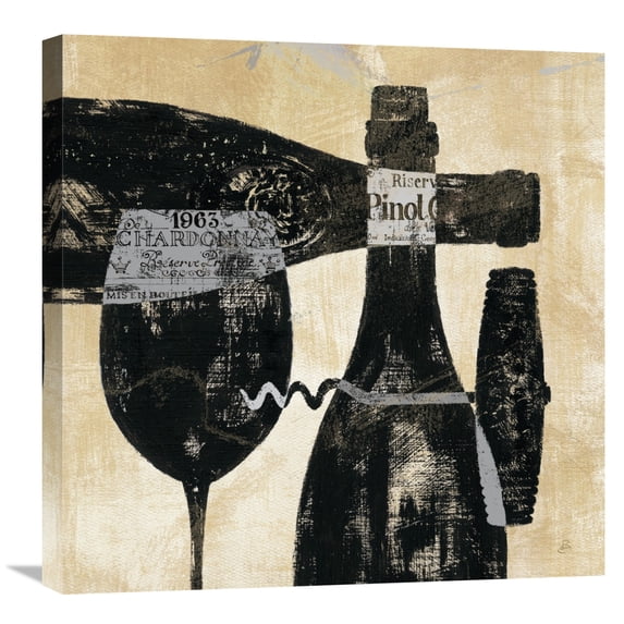 Global Gallery's Daphne Brissonnet 'Wine Selection I' Stretched Canvas Wall Art