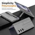 thumbnail image 7 of ELEHOLD Case for Samsung Galaxy Z Fold 6, Anti-Drop Slim Case with S Pen Holder & Kickstand & Strap,Gray, 7 of 7