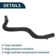 thumbnail image 6 of Unique Bargains Radiator Hose Heater Hose No.8623124 for Volvo S80 2007-2015 Black Rubber 1 Pc Coolant Pipe Good Sealing, 6 of 7