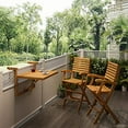 thumbnail image 1 of Toronto Table de balcon, teck doré, 1 of 5