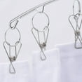 thumbnail image 4 of Colgador de ropa Perchero de acero inoxidable Perchero de calcetín Perchero de secado con 10 clips para pañales de tela, sujetadores, toallas, ropa interior, bufanda, guantes (2 piezas), 4 of 5