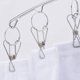 thumbnail image 4 of Colgador de ropa Perchero de acero inoxidable Perchero de calcetín Perchero de secado con 10 clips para pañales de tela, sujetadores, toallas, ropa interior, bufanda, guantes (2 piezas), 4 of 5
