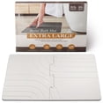 thumbnail image 1 of Alfombra de baño BAVIFY de piedra grande, 80 x 50 cm, color tierra de diatomeas, color blanco, 1 of 6