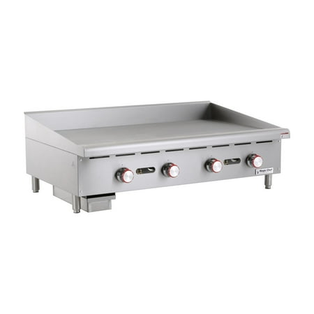 Magic Chef Commercial 48 in. Commercial Thermostatic Countertop Griddle in Stainless Steel