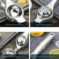 thumbnail image 3 of Lemon Orange Lime Squeezer Press Manual Juicer Stainless Steel Kitchen Bar Tool, 3 of 6