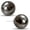 XL Tahitian Black - 14mm EXTRA LARGE, variant on Black Pearl Earrings for Women - Large Oversized 14mm Faux Tahitian Pearl Studs