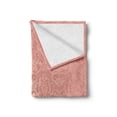 thumbnail image 2 of Peach Soft Flannel Fleece Throw Blanket, Lace Style Background with Antique Wedding Inspiration Motifs Ornamental Vintage Design, Cozy Plush for Indoor and Outdoor Use, 50" x 60", Coral, by Ambesonne, 2 of 6
