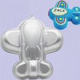 thumbnail image 4 of 1Pc Airplane Shape Cake Molds Creative Cartoon Plane Shape Bakeware Aluminium Alloy Aircraft Baking Molds DIY Baking Tools (Silver), 4 of 5