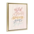 thumbnail image 3 of Stupell Industries The Lord Is Greater Proverb Spiritual Painting Gold Floater Framed Canvas Art Print Wall Art, 17 x 21, 3 of 9