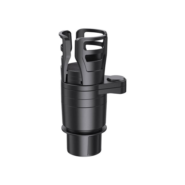 Kenally Portavasos de agua 4 en 1, Base giratoria ajustable, adaptador de expansión de almacenamiento de latas, soporte Universal, piezas Paneles de instrumentos para automóviles