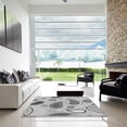 thumbnail image 6 of Ahgly Company Indoor Rectangle Patterned Platinum Gray Area Rugs, 4' x 6', 6 of 6