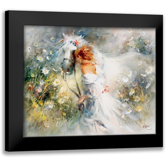 Haenraets, Willem 14x12 Black Modern Framed Museum Art Print Titled - White dream