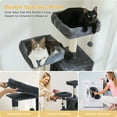 thumbnail image 2 of PAWZ Road 64" Cat Tree Large Cat Tower Condo Multi-Level Cat Scratching Post Tower for All Indoor Cats, Dark Gray, 2 of 11