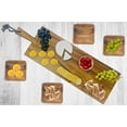 thumbnail image 2 of Woodard & Charles Acacia Wood 29" Paddle Board with 4 Serving Plates, 5 Piece Serving Set, 2 of 4