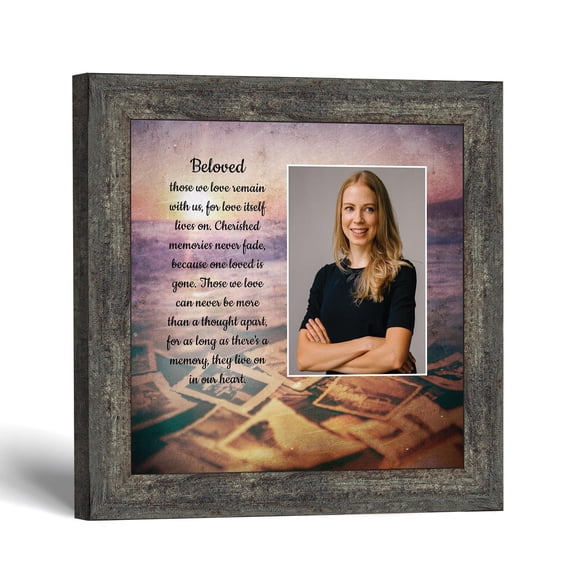 Sympathy Gift Memorial Picture Frame with Photo Opening