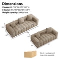 thumbnail image 3 of Rophefx Modern Upholstered Cloud Sofa, Chenille 2 Seater and 3 Seater Sofa Set Deep Seat Compression Couch, No Assembly Required, 3 of 7