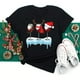 thumbnail image 3 of Novedad de verano, sombreros de Navidad de copa de vino para mujer, camiseta negra, regalos de Navidad, camiseta de dibujos animados, Top Harajuku con cuello redondo, 3 of 4