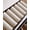 Brown, variant on Morocco Orange Stair Treads for Wooden Steps Indoor Runner Rug Carpet, Modern Geometric Gradient Simple 7 Pieces Peel and Stick Staircase Step Treads Covers Washable Throw Door Mats, 30"x8"