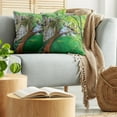 thumbnail image 5 of Ambesonne Nature Throw Pillow Cover 2 Pack, Cascade Trees Greenery, 18", Green Grey, 5 of 7